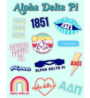 Girl Power Stickers - Alpha Delta Pi