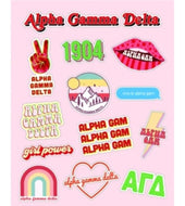 Girl Power Stickers - Alpha Gamma Delta