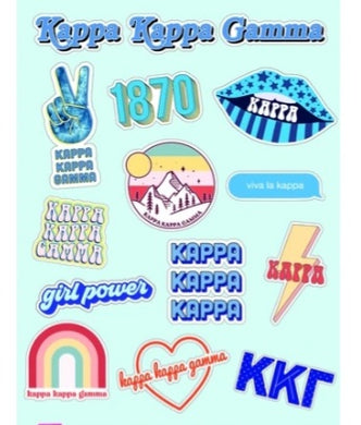 Girl Power Stickers - Kappa Kappa Gamma
