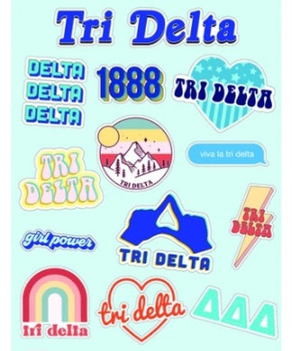 Girl Power Stickers - Delta Delta Delta
