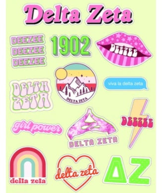 Girl Power Stickers - Delta Zeta