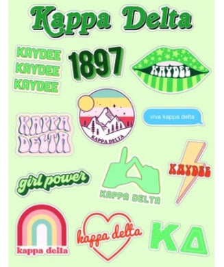 Girl Power Stickers - Kappa Delta