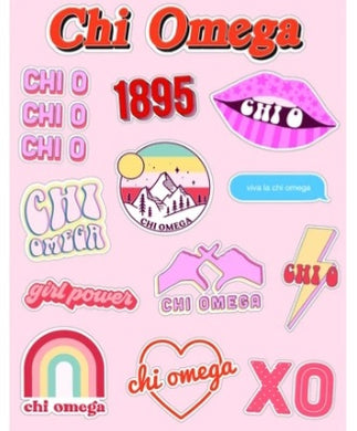 Girl Power Stickers - Chi Omega