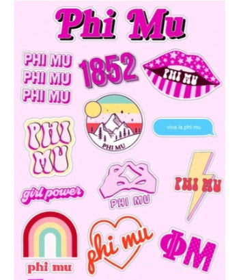Girl Power Stickers - Phi Mu