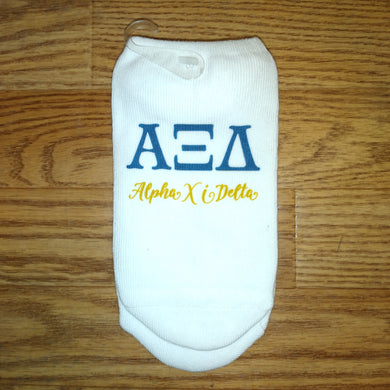 No Show Socks- Alpha Xi Delta