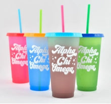 Color Changing Cup Set - Alpha Chi Omega
