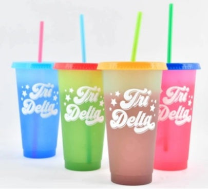 Color Changing Cup Set - Delta Delta Delta