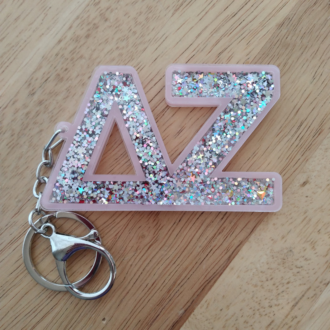 Glitter Keychain - Delta Zeta