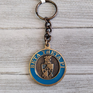 Metal and Enamel Keychain - Beta Theta Pi