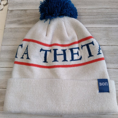 Tan Pom Beanie - Beta Theta Pi