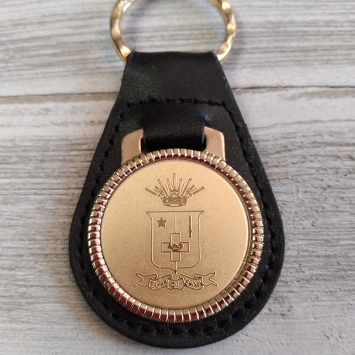 Leather Medallion Keyfob - Sigma Phi Epsilon