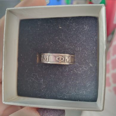 Cigar Band Ring - Phi Mu