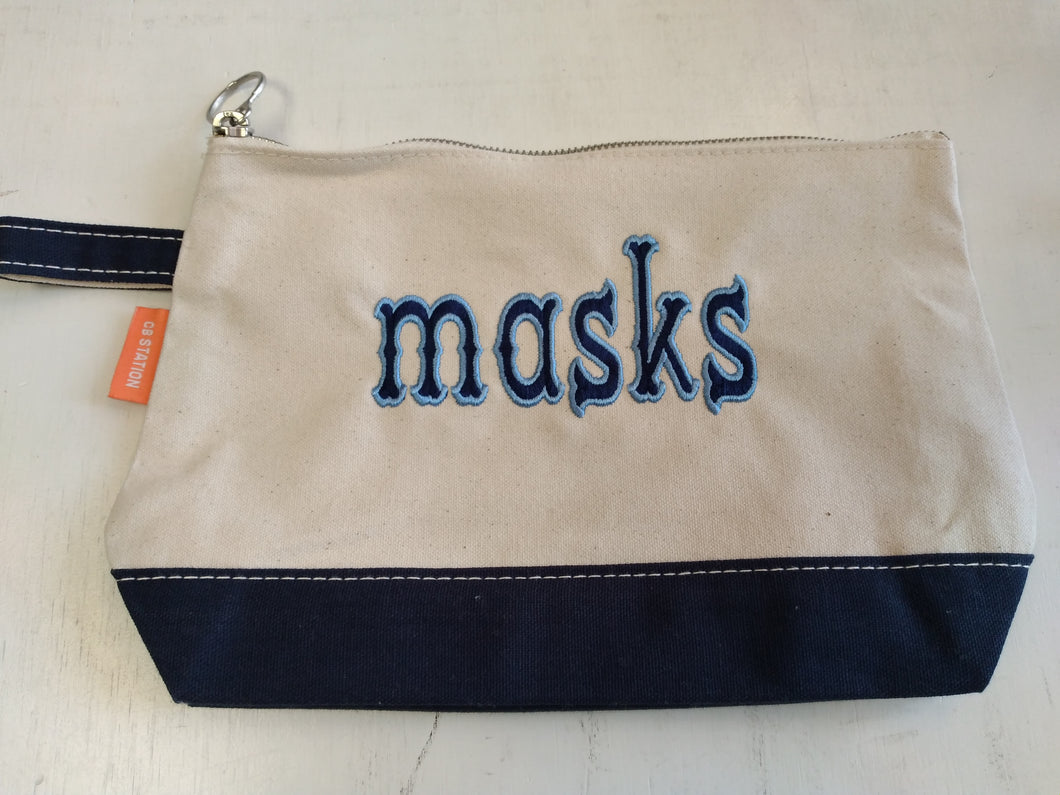 Mask Storage Bag - Outlined Western