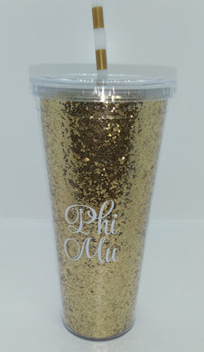 Glitter Tumbler - Phi Mu