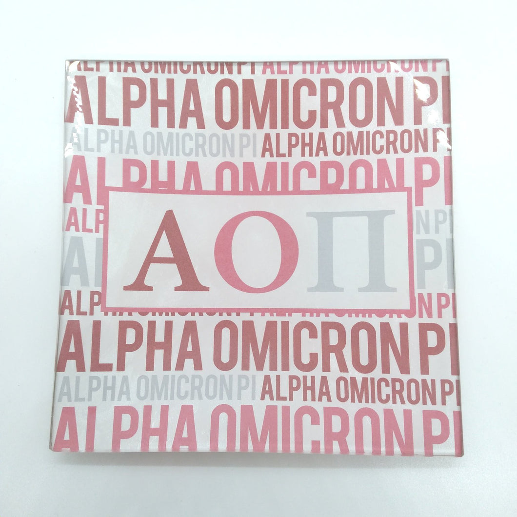 Decoupage Tray - Alpha Omicron Pi