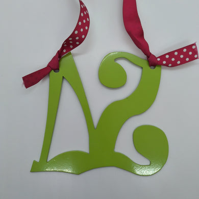 Hanging Metal Greek Letters - Delta Zeta