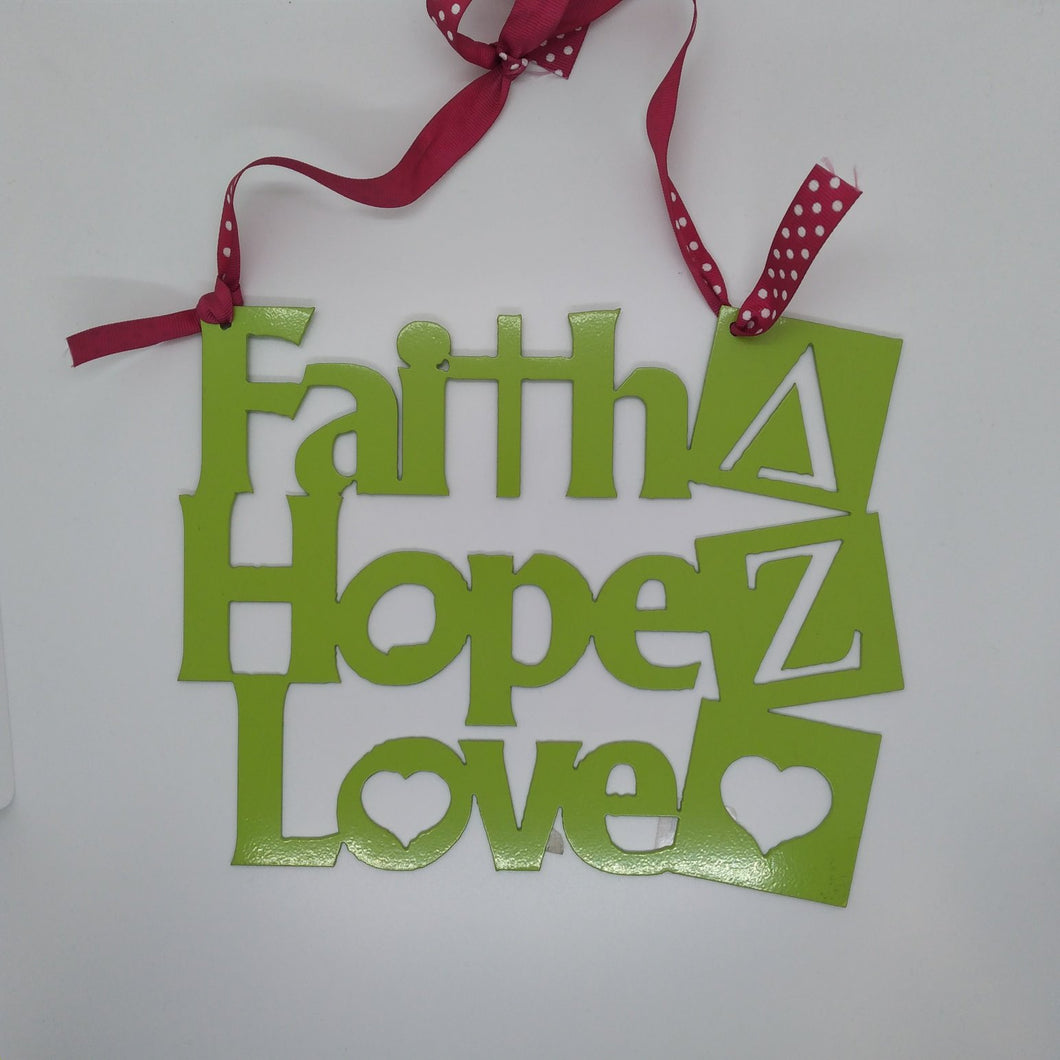 Faith Hope Love Sign - Delta Zeta