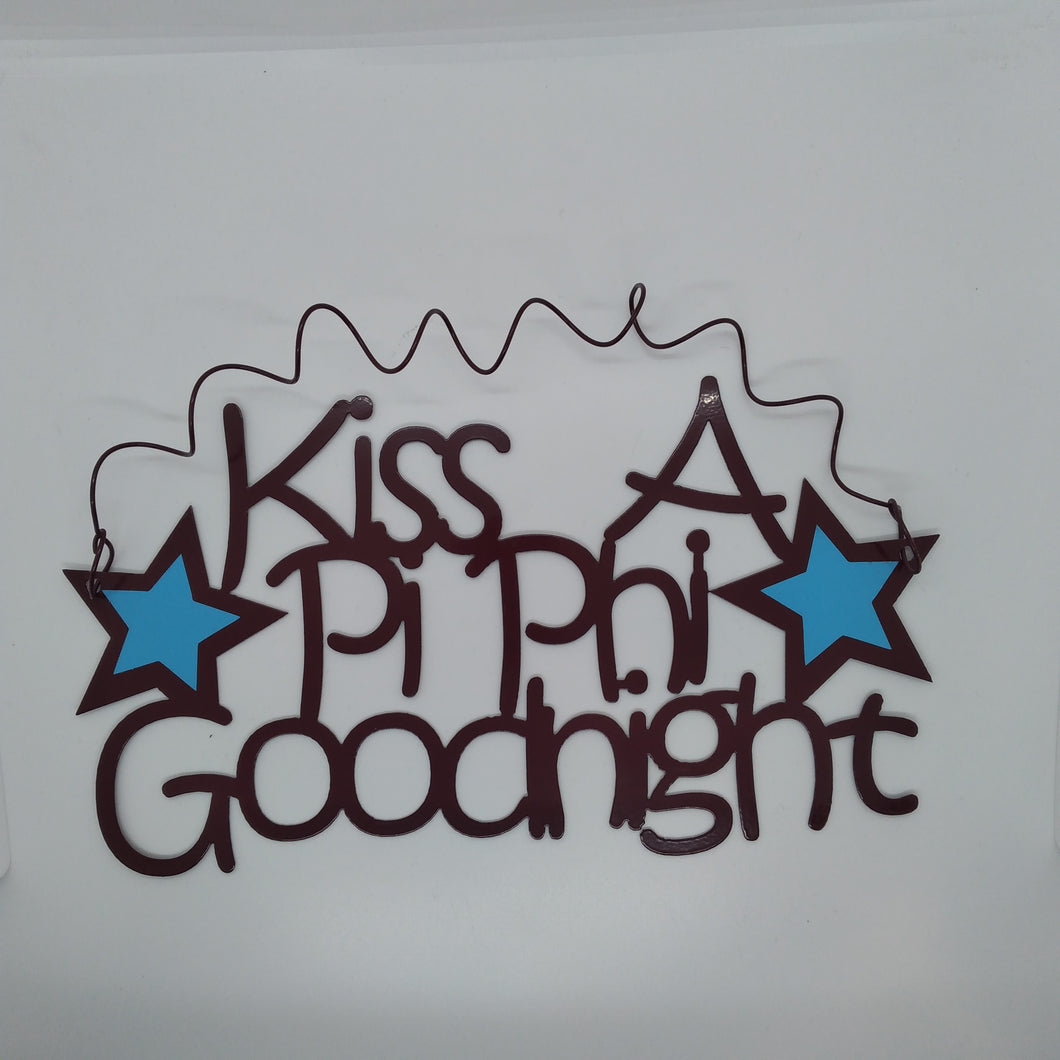 Kiss Goodnight Sign - Pi Beta Phi