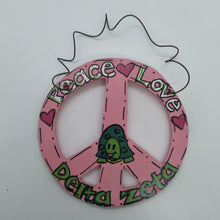 Peace Love Door Hanger - Delta Zeta