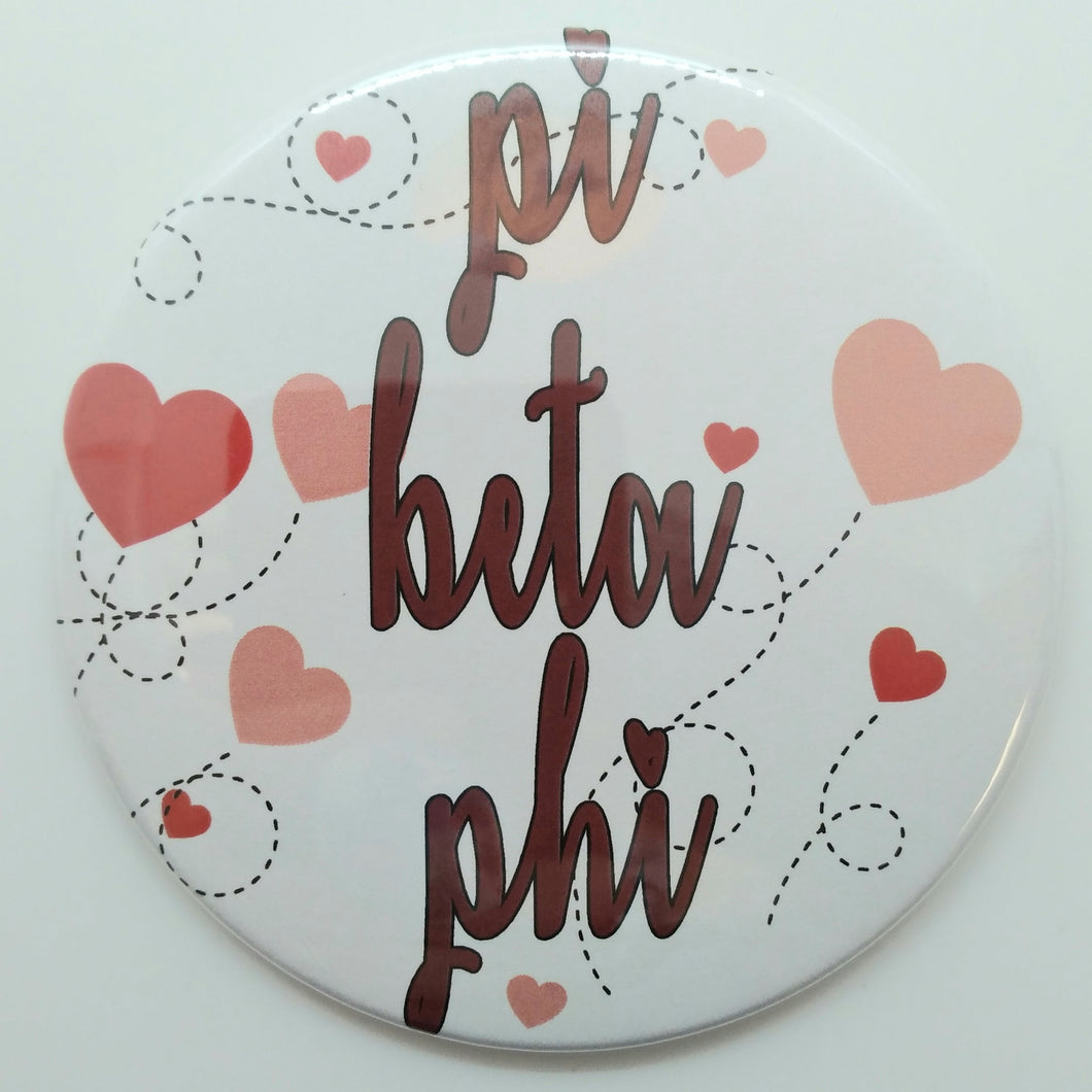 Flying Hearts Button - Pi Beta Phi