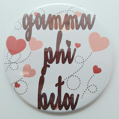 Flying Hearts Button - Gamma Phi Beta