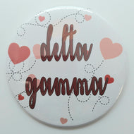 Flying Hearts Button - Delta Gamma
