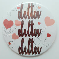 Flying Hearts Button - Delta Delta Delta