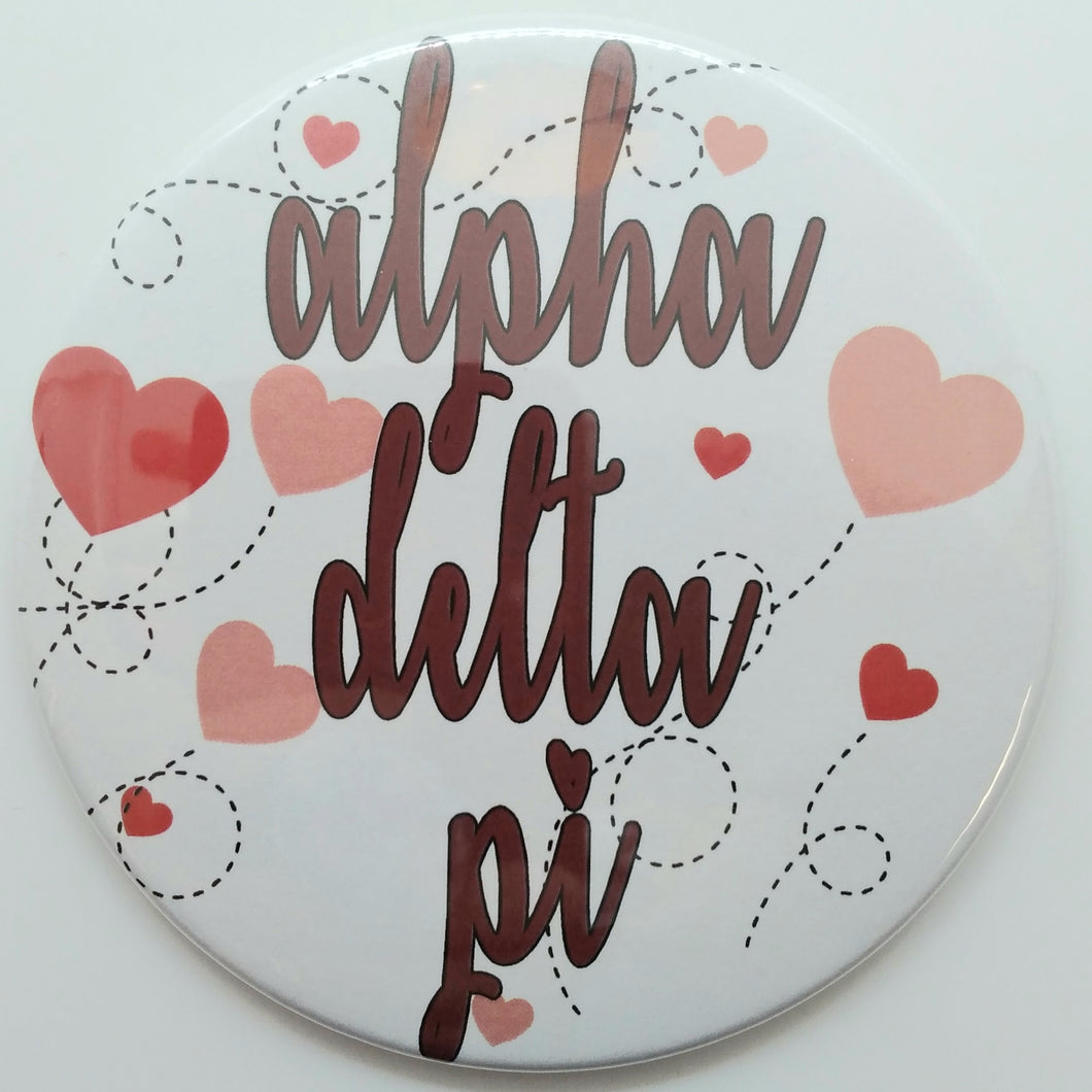 Flying Hearts Button - Alpha Delta Pi