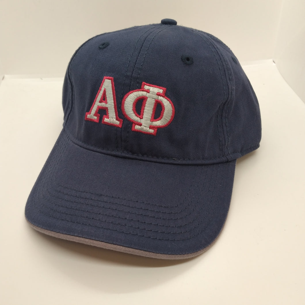 Navy Embroidered Cap - Alpha Phi