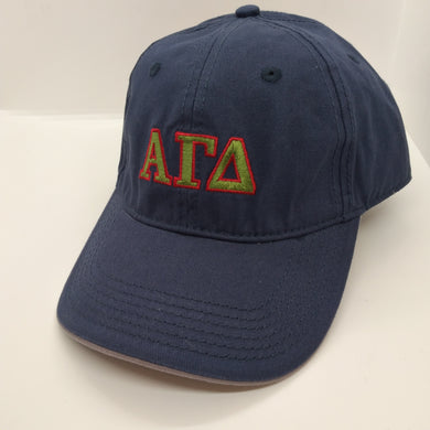 Navy Embroidered Cap - Alpha Gamma Delta