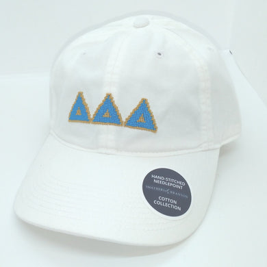 Needlepoint Hat - Delta Delta Delta