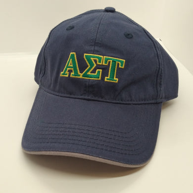 Navy Embroidered Cap - Alpha Sigma Tau