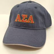 Navy Embroidered Cap - Alpha Sigma Alpha