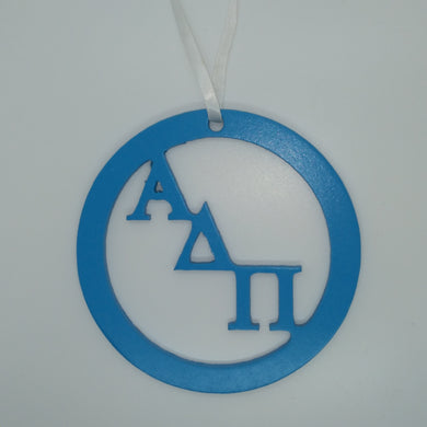 Wood Circle Wall Decor - Alpha Delta Pi