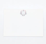 Crest Motif Flat Cards - Delta Gamma