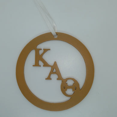 Wood Circle Wall Decor - Kappa Alpha Theta