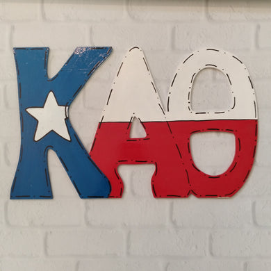 Wood Wall Letters - Kappa Alpha Theta