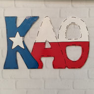 Wood Wall Letters - Kappa Alpha Theta