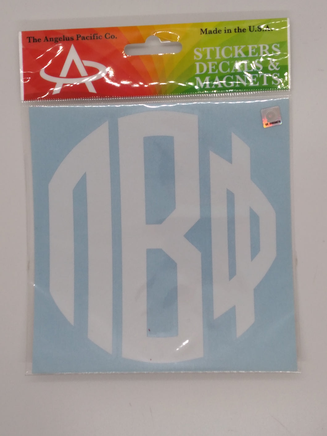 White Monogram Decal - Pi Beta Phi