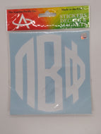 White Monogram Decal - Pi Beta Phi