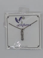 Sterling Drop Letter Necklace - Pi Beta Phi