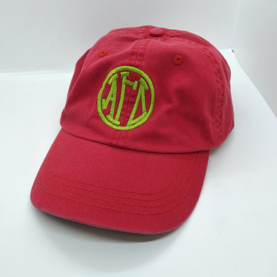 Circle Monogram Cap - Alpha Gamma Delta