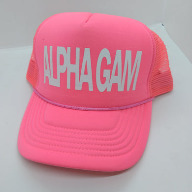 Highlighter Baseball Hats - Alpha Gamma Delta