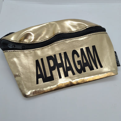 Gold Fanny Pack - Alpha Gamma Delta
