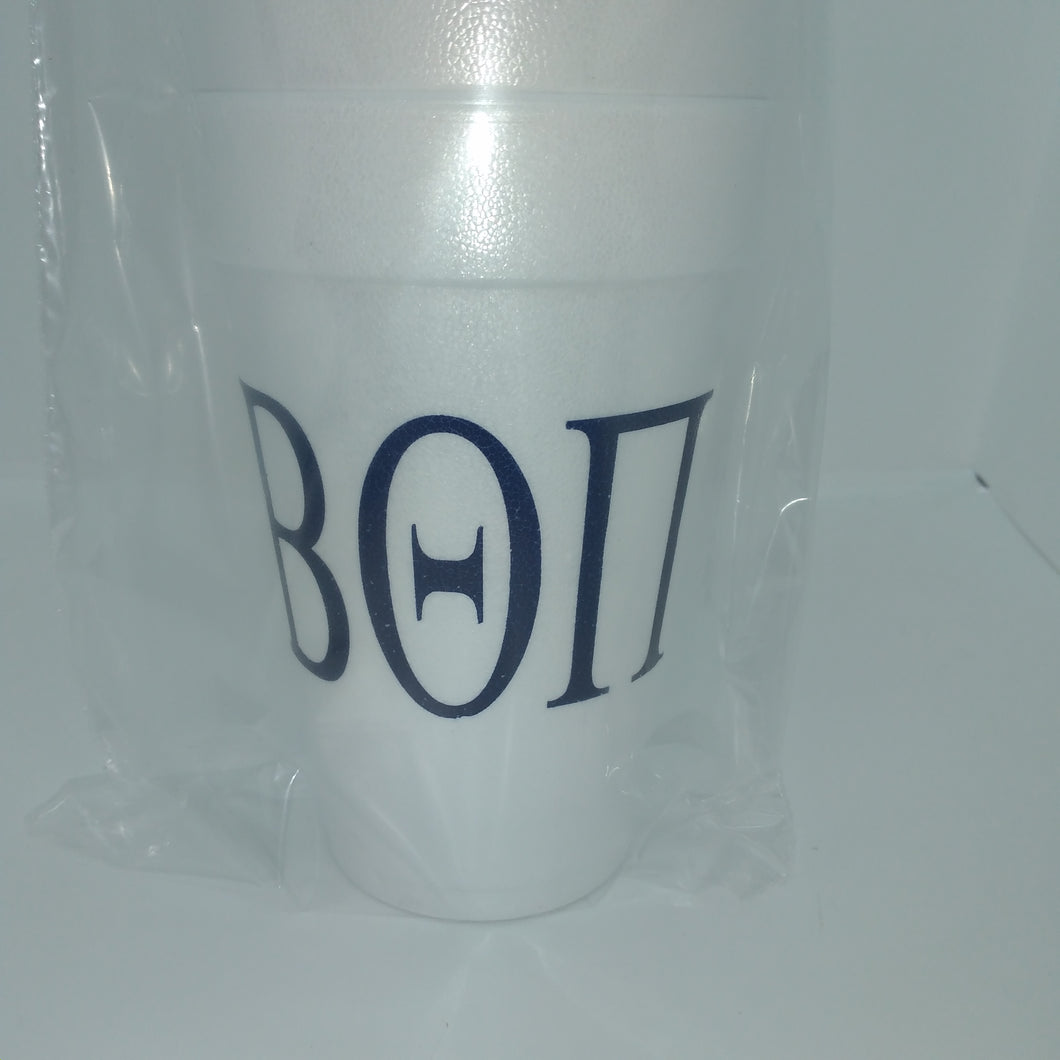 Frat Styrofoam Cups - Beta Theta Pi