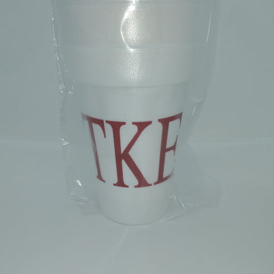 Frat Styrofoam Cups - Tau Kappa Epsilon