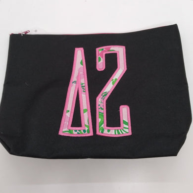 Appliqued Makeup Bag - Delta Zeta