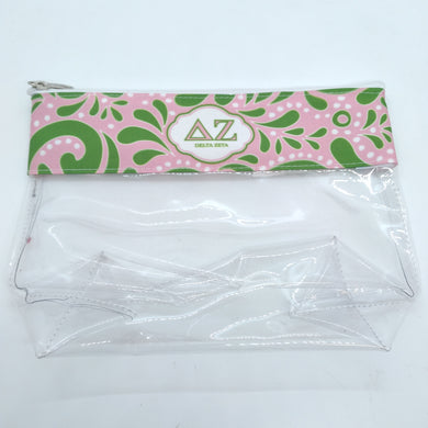 Clear Makeup Bag - Delta Zeta