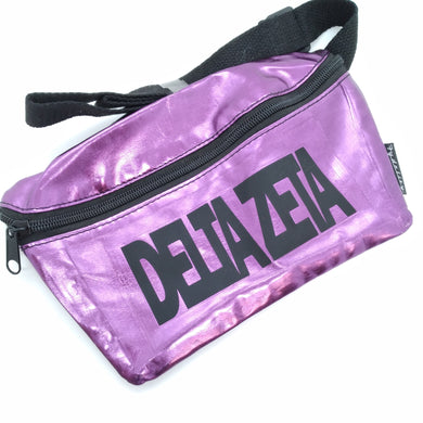 Purple Metallic Fanny Pack - Delta Zeta