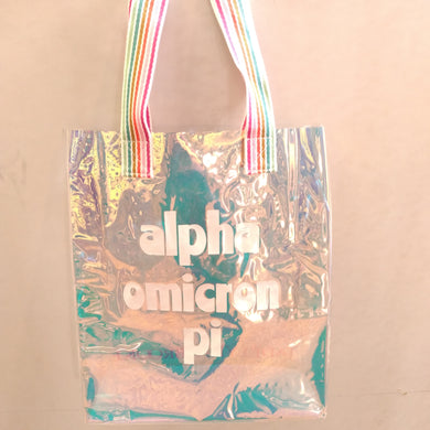 Iridescent Tote - Alpha Omicron Pi